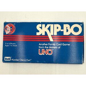 Vintage 1980 Skip-Bo Card Game by UNO Complete with 162 Cards